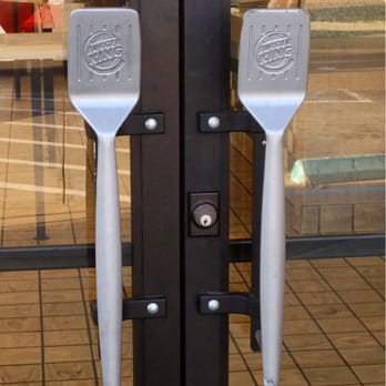 Burger King - Sweet spatula door handles! - Fast Food Near Me - Tracy, California