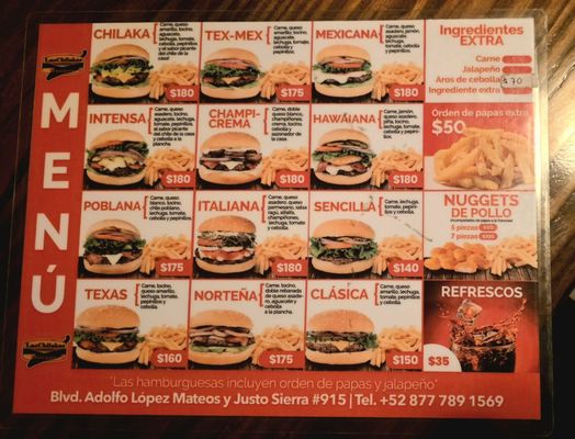 Menu photo 1 Las Chilakas Burger Ciudad Acuña, COA