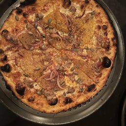 Butternut Banger pizza.