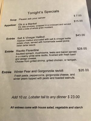 Menu photo 2 The Blue Lion Jackson, WY