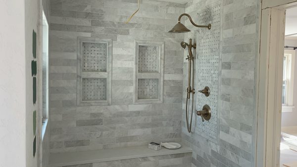 Custom Shower Remodel - This bathroom project focused on replacing an outdated shower with a cleaner, more functional custom tile shower. We helped the homeowner improve the look of the space while also paying attention to the construction details behind the finished surfaces.
Our work included shower prep, tile installation, fixture updates, trim details, and finish work. With bathroom remodels, the parts you do not see are just as important as the finished tile, especially when it comes to waterproofing, layout, drainage, and long-term durability.
Home Renew remodels bathrooms and custom showers throughout Oklahoma City and the surrounding metro. Custom Shower Remodel - This bathroom project focused on replacing an outdated shower with a cleaner, more functional custom tile shower. We helped the homeowner improve the look of the space while also paying attention to the construction details behind the finished surfaces.
Our work included shower prep, tile installation, fixture updates, trim details, and finish work. With bathroom remodels, the parts you do not see are just as important as the finished tile, especially when it comes to waterproofing, layout, drainage, and long-term durability.
Home Renew remodels bathrooms and custom showers throughout Oklahoma City and the surrounding metro.