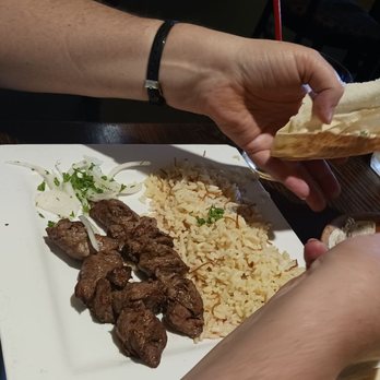 Mediterranean Bistro - Shish kabob plate - Mediterranean Near Me - Porter Ranch, California
