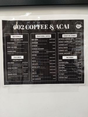 Menu photo 5 602 Coffee & Acai Huntington Beach, CA