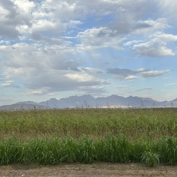 Rio Grande Winery - Organ Mountains at dusk as seen from RGW patio - Wineries Near Me - Las Cruces, New Mexico