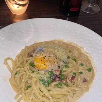 Varia - Carbonara pasta - Italian Near Me - Norfolk, Virginia Varia - Carbonara pasta - Italian Near Me - Norfolk, Virginia