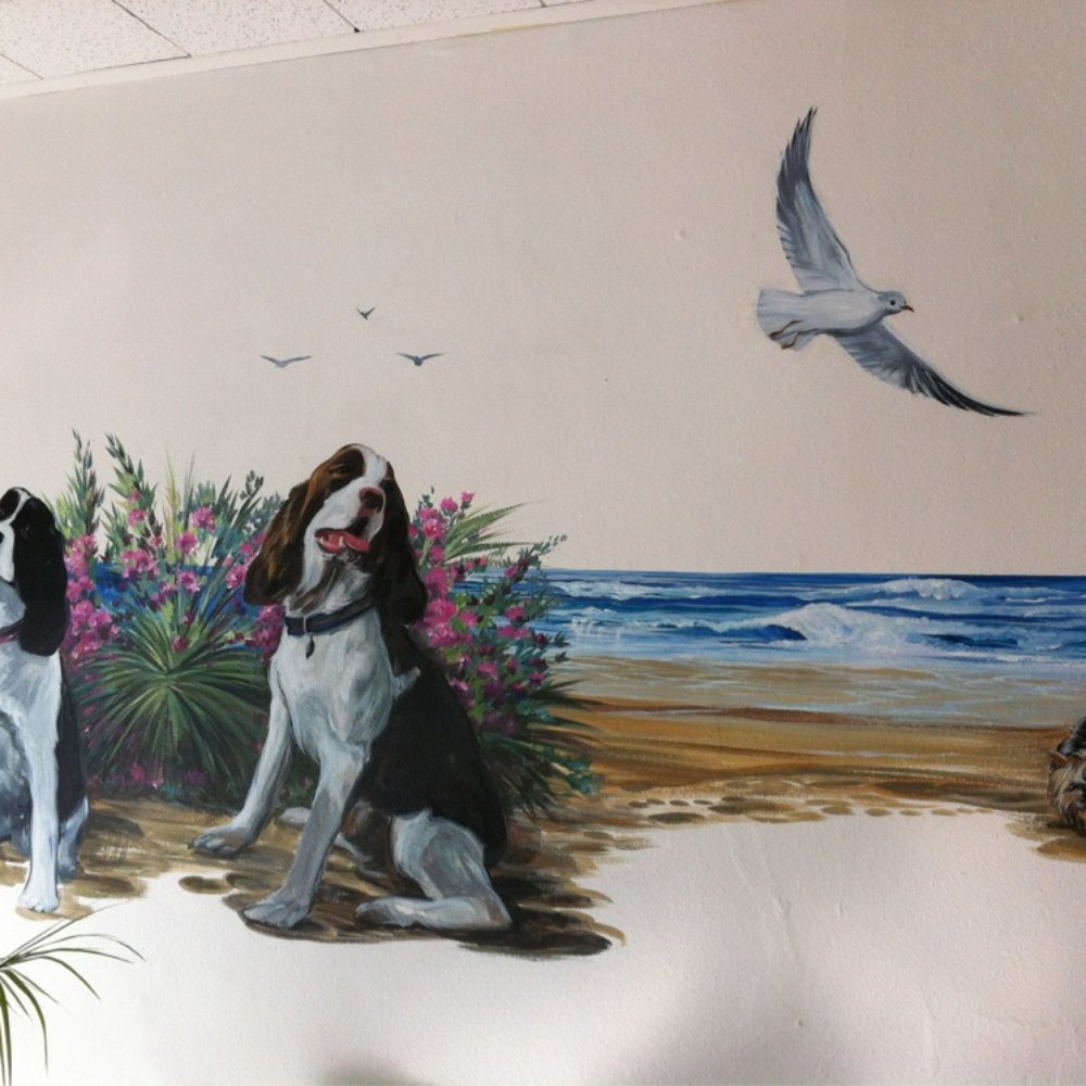 You Dirty Dog - Mural on wall inside... - Pet Groomers Near Me - Long Beach, California You Dirty Dog - Mural on wall inside... - Pet Groomers Near Me - Long Beach, California