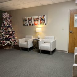 Retina Associates New Orleans - Lobby has a year-round tree decorated for each holiday. Adorable
