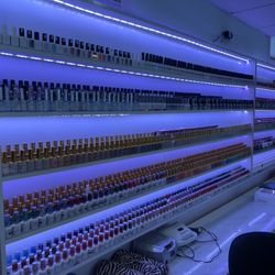 AnnLe's Nail Bar - Plenty of gels and dip colors available and none stop adding to satisfy customers.