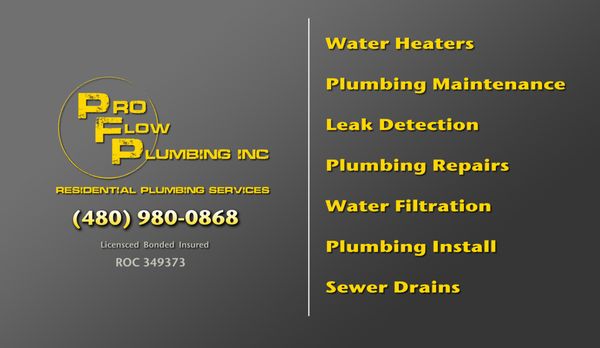 Pro Flow Plumbing Logo