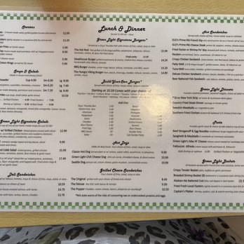 Green Light Diner - Lunch menu yum - Diners Near Me - Poulsbo, Washington Green Light Diner - Lunch menu yum - Diners Near Me - Poulsbo, Washington