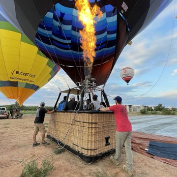 Four Corners Balloon Rides - Hot air balloon about to take off - Hot Air Balloons Near Me