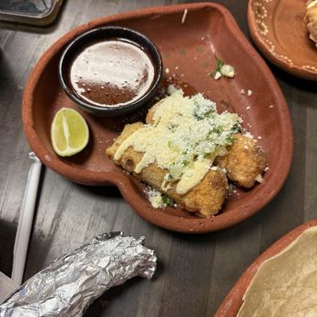 Carolina's Mexican Kitchen - Birria Eggrolls after Nikki stole one. - Mexican Near Me - Las Vegas, Nevada
