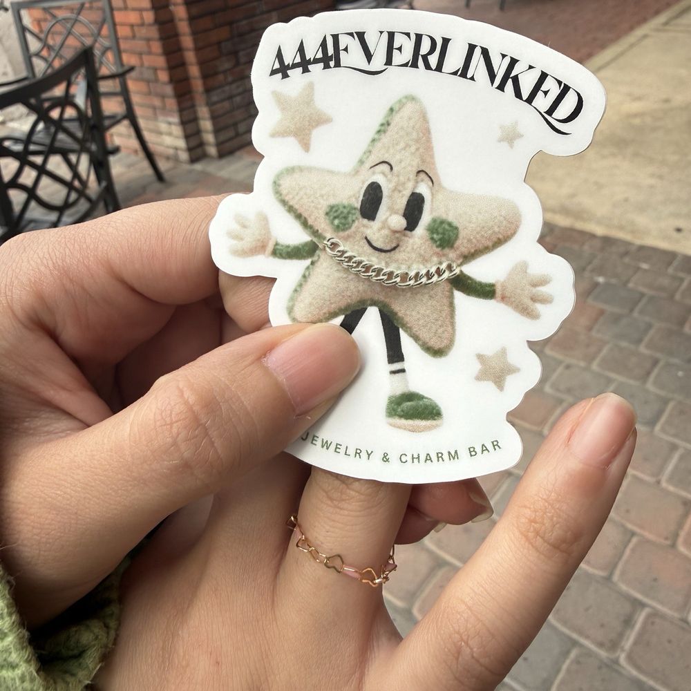 444EVERLINKED - 14k GF pink enamel heart chain ring - Jewelry Near Me - Fullerton, California