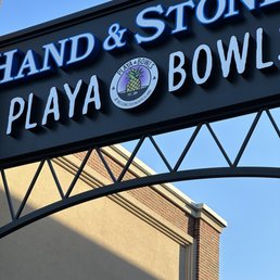 sign for hand and stone plaza bowl sign for hand and stone plaza bowl