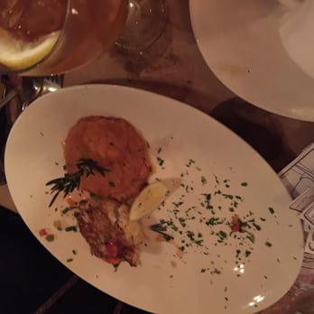 Fish Thyme - Crabcake and mashed sweet potato (upside down lol) - Cafes Near Me - Acworth, Georgia Fish Thyme - Crabcake and mashed sweet potato (upside down lol) - Cafes Near Me - Acworth, Georgia