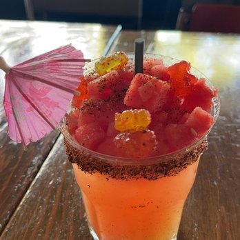 Fire Tacos - Sunset agua fresca + 1 shot of tequila. - Tacos Near Me - Seattle, Washington