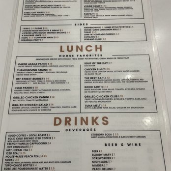 Off Street Cafe - Menu - American Near Me - Cerritos, California