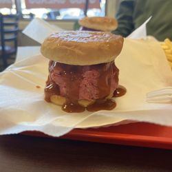 Phillip's Roast Beef - Junior beef with cheese and sauce!
