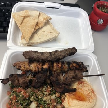 Shukran Mediterranean Food - Trio Skewers Platter at the office - Food Trucks Near Me - Miami, Florida Shukran Mediterranean Food - Trio Skewers Platter at the office - Food Trucks Near Me - Miami, Florida