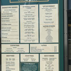 Southern Bean - Menu