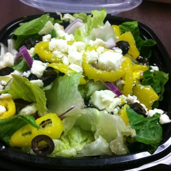 Marco's Pizza - Greek salad without tomatoes. - Pizza Near Me - Yukon, Oklahoma