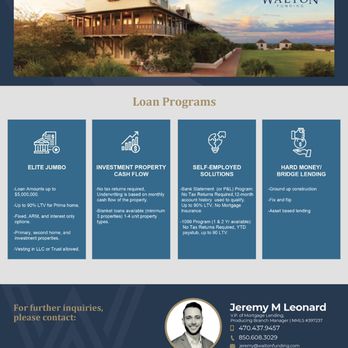 Leonard Mortgage Group - Leonard Mortgage is open and offering loan amounts up to $5,000,000 and down payments as low as 10%. - Mortgage Brokers Near Me - Duluth, Georgia