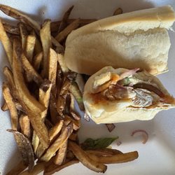 Famous Franks Milltown Grille - Spicy chix ranch. Really good! Hand cut fries to boot