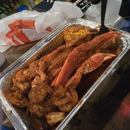 Head off shrimp and crab legs Head off shrimp and crab legs