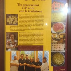 Trattoria Santa Croce - their good reviews - it's a super good restaurant