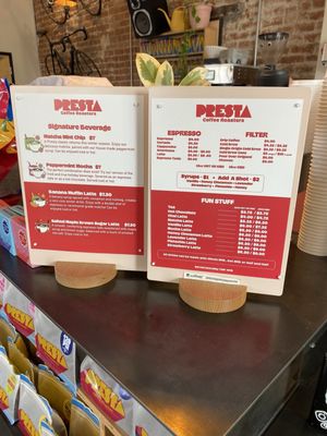 Menu photo 1 Presta Coffee Roasters Tucson, AZ