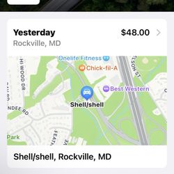 Shell - The charge to my Apple Pay