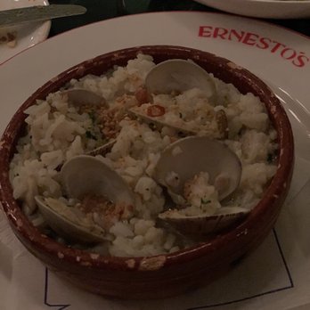Ernesto’s - Rice and clams... rice was hammered (overcooked) - Basque Near Me - New York, New York Ernesto’s - Rice and clams... rice was hammered (overcooked) - Basque Near Me - New York, New York