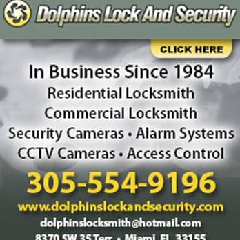 Dolphins Lock and Security - Ad powered by: YellowPageCity.com - Keys & Locksmiths Near Me - Miami, Florida Dolphins Lock and Security - Ad powered by: YellowPageCity.com - Keys & Locksmiths Near Me - Miami, Florida