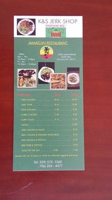 Menu photo 8 K&S Jerk Shop Dacula, GA