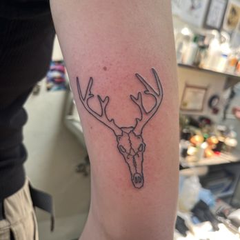 Glass Beetle Tattoo - Deer skull tattoo - Tattoo Near Me - Santa Rosa, California Glass Beetle Tattoo - Deer skull tattoo - Tattoo Near Me - Santa Rosa, California