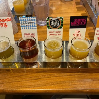 Toppling Goliath Brewing - Flights: a great way to sample & enjoy. - Breweries Near Me - Decorah, Iowa Toppling Goliath Brewing - Flights: a great way to sample & enjoy. - Breweries Near Me - Decorah, Iowa