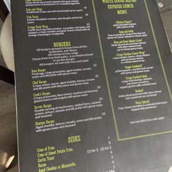 White Goose Bistro - Menu
