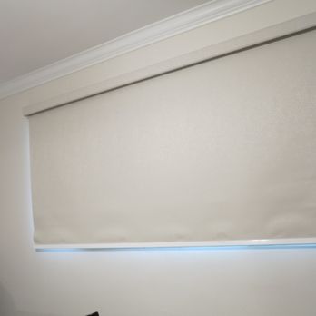 Modern Blinds Company - Madrid-Cream shades in close position. (I turned on the lights in the room.) Madrid-Cream -- sure is a black-out shade. - Shades & Blinds Near Me Modern Blinds Company - Madrid-Cream shades in close position. (I turned on the lights in the room.) Madrid-Cream -- sure is a black-out shade. - Shades & Blinds Near Me
