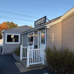 Rocco's Doughnut Company - Outside- the turn in is a little tight into the parking lot