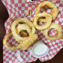 BNB BBQ Grill & More - The BEST onion rings on the planet! I divorced BK and anywhere else that had their version of them.