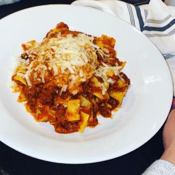 Flair Taverna - Parpadelle Ragu ... very delicious!! Pork and beef sofrito & pomodoro sauce - Italian Near Me - Odessa, Texas Flair Taverna - Parpadelle Ragu ... very delicious!! Pork and beef sofrito & pomodoro sauce - Italian Near Me - Odessa, Texas
