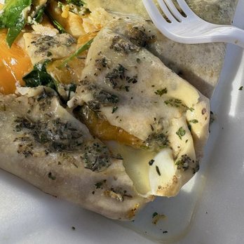Orange Paris Cafe - Egg & Spinach Crepe - Sandwiches Near Me - Costa Mesa, California