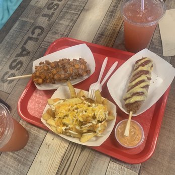 Krazy Dog - Classic dog, sweet potato dog, crazy fries, lemonades - Korean Near Me - Cypress, Texas Krazy Dog - Classic dog, sweet potato dog, crazy fries, lemonades - Korean Near Me - Cypress, Texas