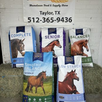 Taylor Feed & Supply - Triple Crown horse feed - Pet Stores Near Me - Taylor, Texas