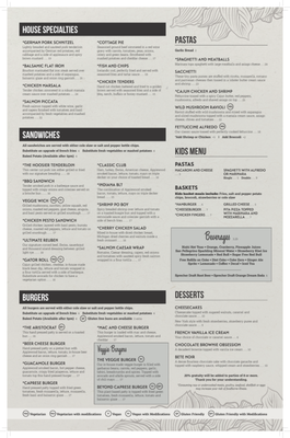 Menu photo 4 Aristocrat Pub & Restaurant Indianapolis, IN
