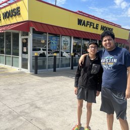 Exterior outside entrance of Waffle House - Lake Charles, Louisiana Exterior outside entrance of Waffle House - Lake Charles, Louisiana
