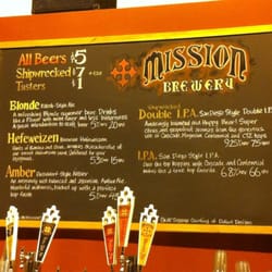 Mission Brewery - Menu