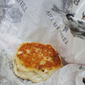 Fiskeriet - Fish cake, not fishy, a bit doughy and pricey at 55 nok each - Seafood Near Me - Oslo, 03
