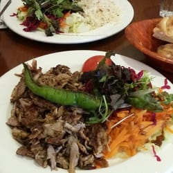Likya - Lamb donner with salad. Part of the 2 course lunch