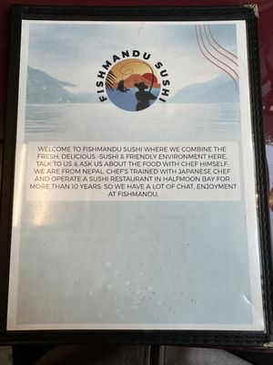 Menu photo 1 Fishmandu Sushi San Francisco, CA